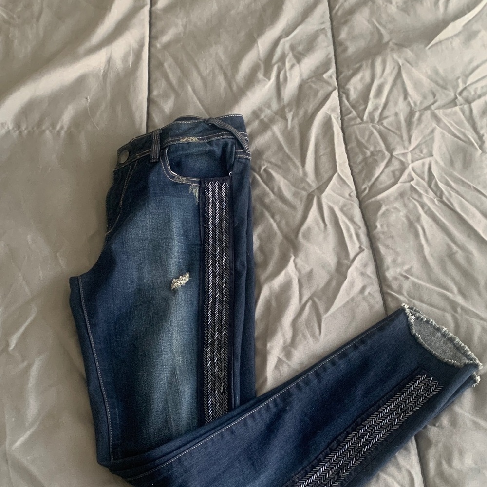 Free People Dark Blue Skinny Jeans! New!!!!